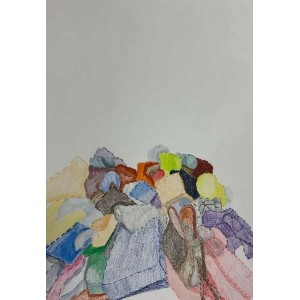 Ahwar Nasir, 11.7 x 16.5 Inch, Color pencil and graphite drawings on Canson, AC-AHN-001